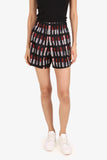 Prada Black/Pink Lipstick Print Shorts Size 38