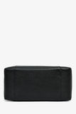 Christian Dior Black Grained Calfskin Bucket Bag With Strap