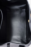 Christian Dior Black Grained Calfskin Bucket Bag With Strap