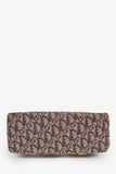 Christian Dior Vintage Brown Canvas Oblique Trotter Tote Bag