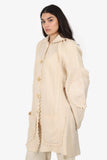 Christian Dior Cream Wool/Angora Embroidered Jacket Size M