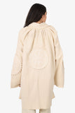 Christian Dior Cream Wool/Angora Embroidered Jacket Size M