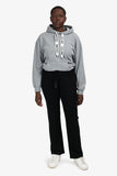 Christian Dior Black Cotton Blend Wide Leg Pants Size 10