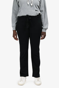 Christian Dior Black Cotton Blend Wide Leg Pants Size 10