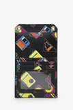 Prada Black Saffiano Robot Print Phone Case Bag