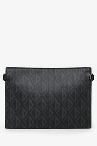 Dior Homme 2024 A5 Black Coated Canvas Triangle Pouch
