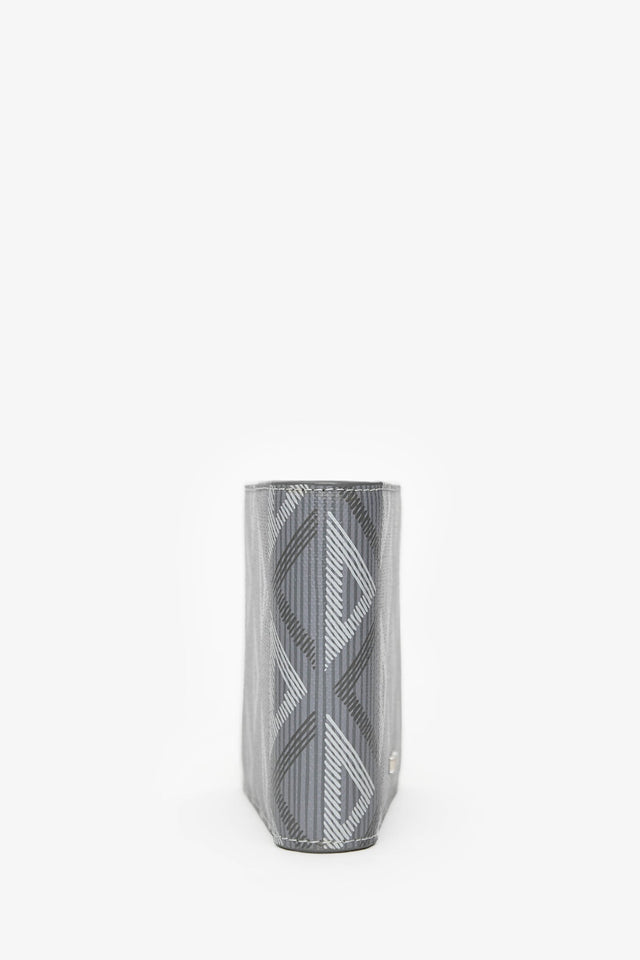 Dior Homme Grey Coated Canvas CD Diamond Print Bi Fold Wallet