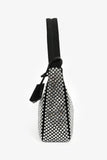 Prada Black Satin Crystal Re-Edition Mini Shoulder Bag