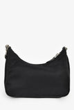 Prada Black Re-Nylon Re-Edition 2005 Crossbody Bag with Chain & Pouch