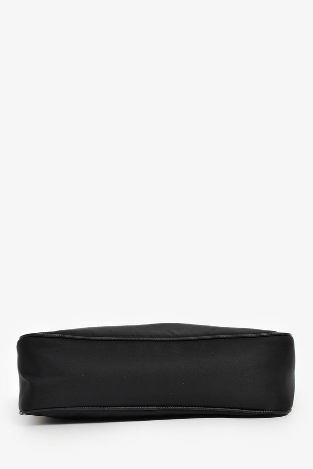 Prada Black Re-Nylon Re-Edition 2005 Crossbody Bag with Chain & Pouch