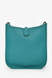 Hermes 2019 Turquoise Clemence Evelyne I Très Petite Modèle 16