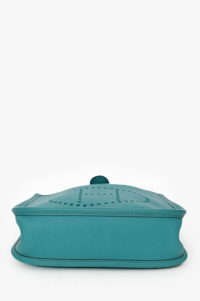 Hermes 2019 Turquoise Clemence Evelyne I Très Petite Modèle 16