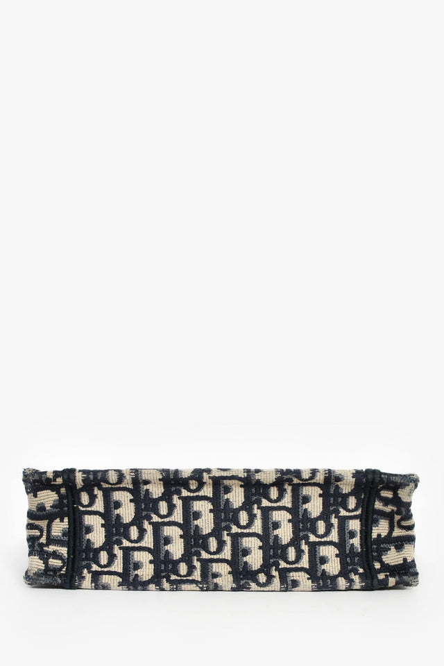 Christian Dior 2020 Navy Oblique Mini Book Tote