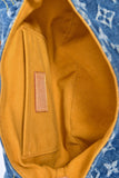 Louis Vuitton 2005 Denim Monogram Pleaty Shoulder Bag