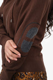 Hermes 24AW Brown Cashmere Chaine d'Ancre Knit Zip-Up Sweater Size M Mens