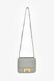 Hermes 2017 Gris Mouette Epsom Leather Mini Constance 18