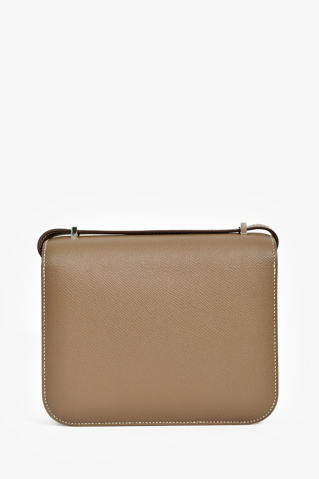 Hermes 2023 Etoupe Epsom Leather Mini Constance 18