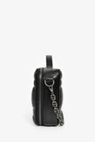 Christian Dior Black Puff Cannage Zip Around Chain 'Caro Box' Bag
