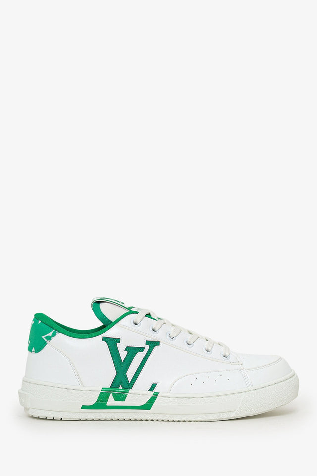 Louis Vuitton White/Green Charlie Sneaker Size 38