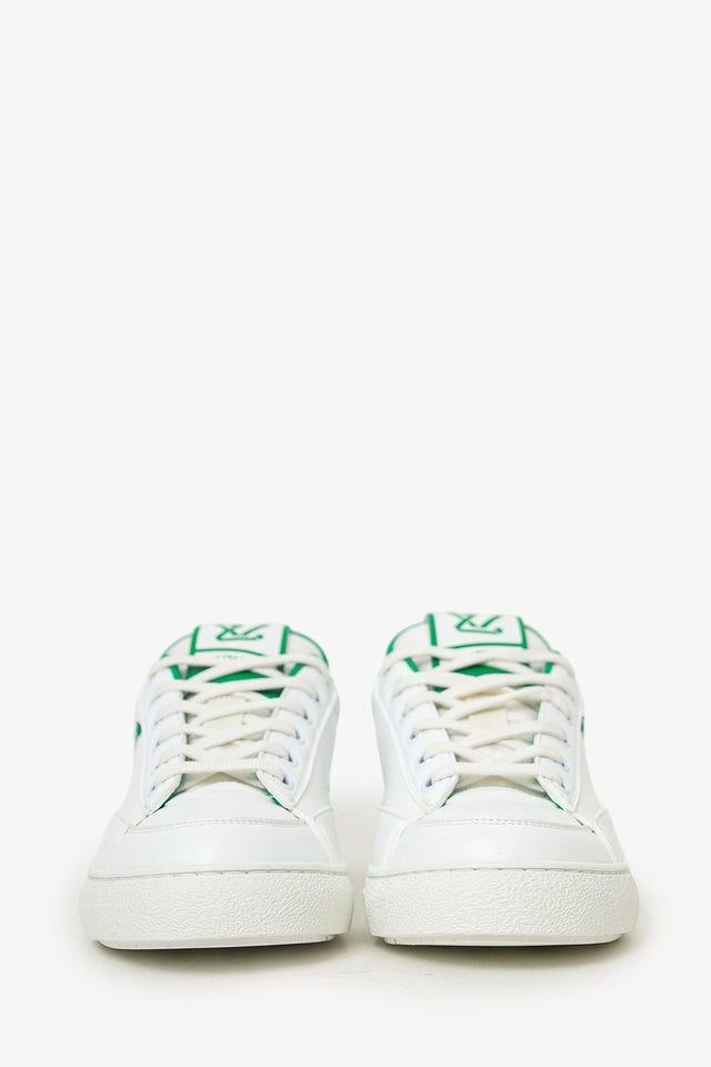 Louis Vuitton White/Green Charlie Sneaker Size 38