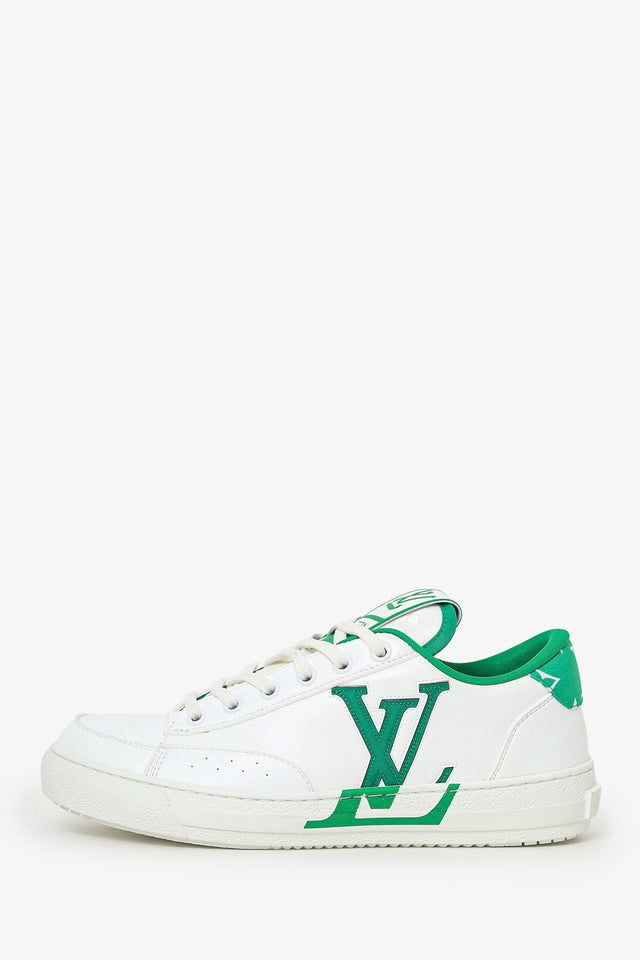 Louis Vuitton White/Green Charlie Sneaker Size 38