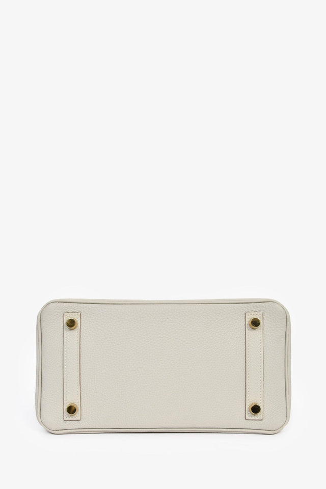 Hermes 2023 Pearl Grey Clemence/Alligator Birkin 25