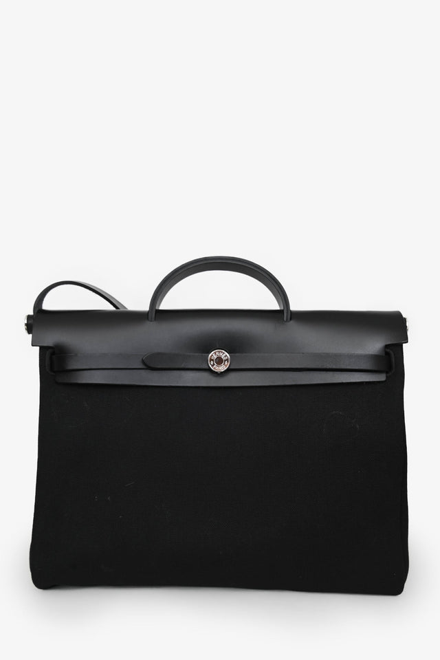 Hermes Black Herbag Messenger Bag 39