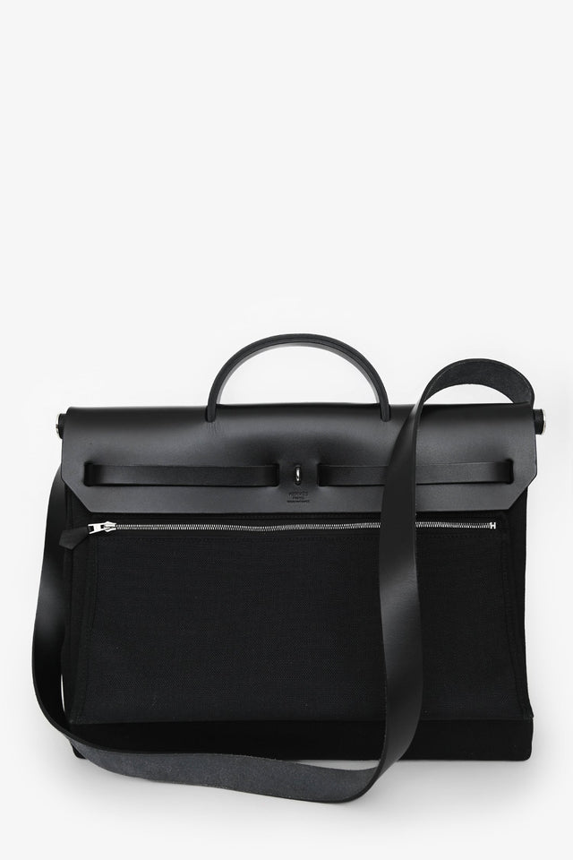 Hermes Black Herbag Messenger Bag 39