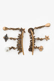 Christian Dior Aged Gold Tone Metal J'ADior Earrings