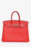 Hermes 2013 Rouge Epsom Leather Birkin 35