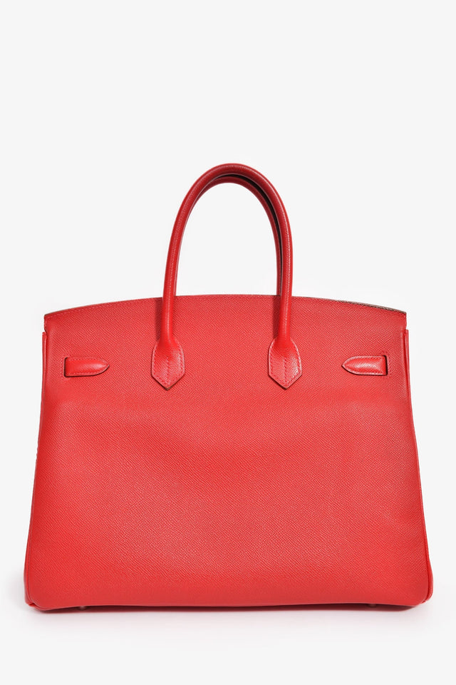 Hermes 2013 Rouge Epsom Leather Birkin 35