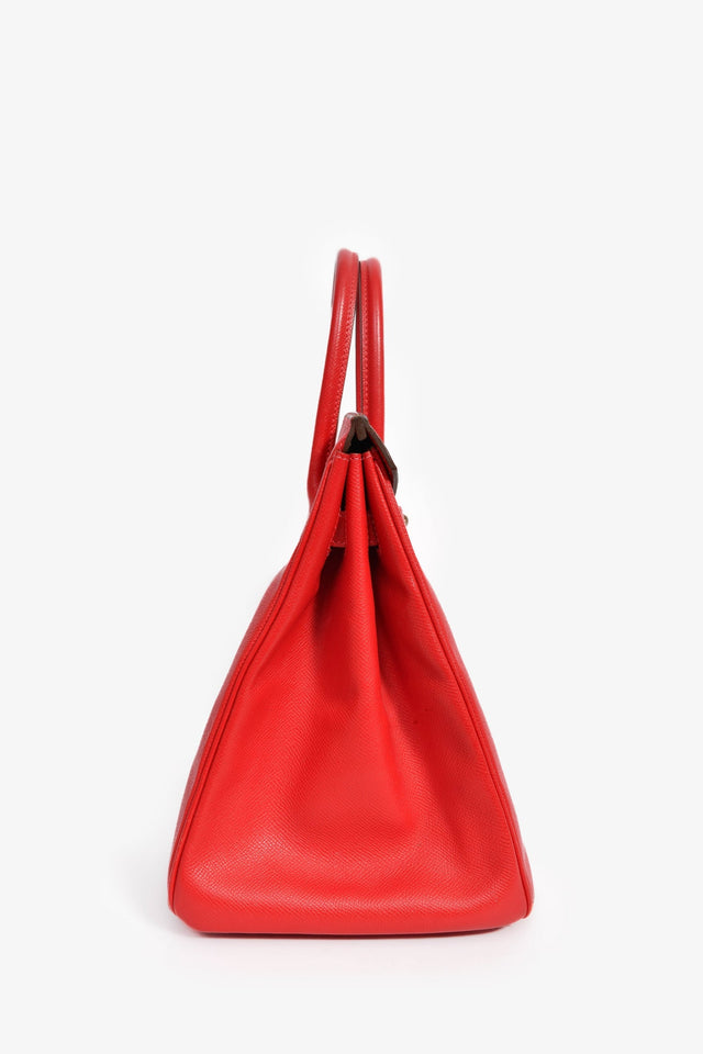Hermes 2013 Rouge Epsom Leather Birkin 35