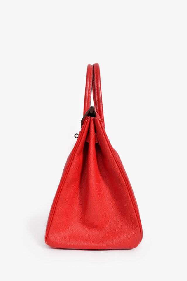 Hermes 2013 Rouge Epsom Leather Birkin 35