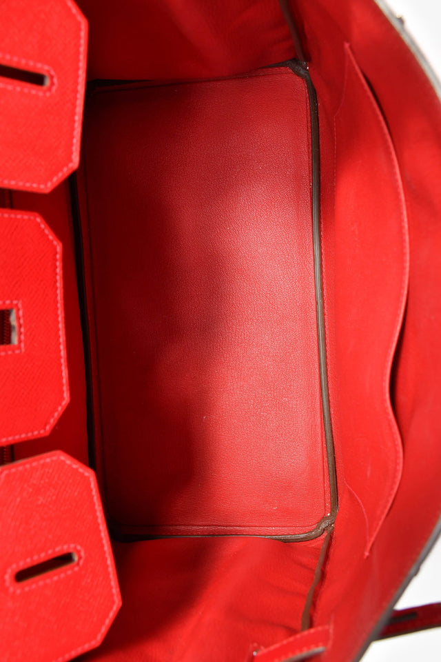 Hermes 2013 Rouge Epsom Leather Birkin 35