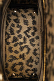 Christian Dior 2021 Leopard Print Canvas Medium Lady Dior Bag with Strap