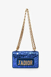 Dior 2018 Runway Blue J'Dior Mini Mosaic of Mirrors Mini Flap Bag