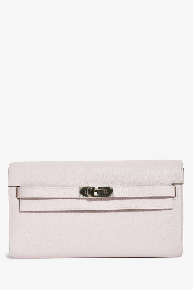 Hermes 2024 'Mauve Pale' Epsom Leather 'To Go' Crossbody