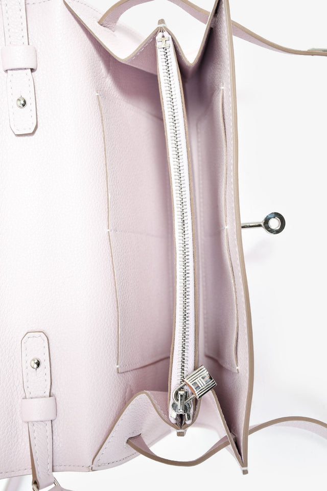 Hermes 2024 'Mauve Pale' Epsom Leather 'To Go' Crossbody