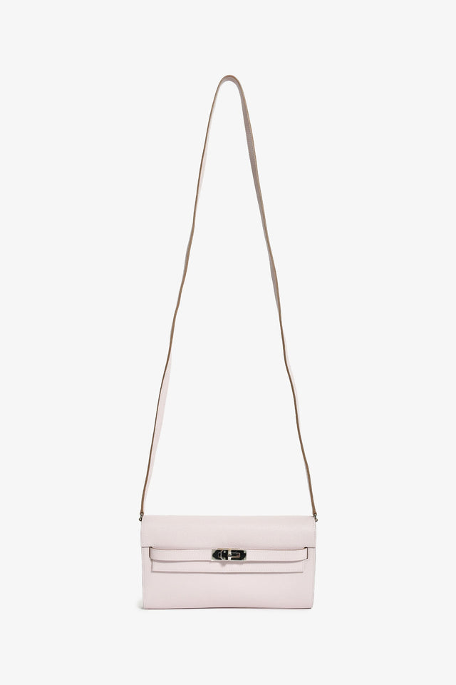 Hermes 2024 'Mauve Pale' Epsom Leather 'To Go' Crossbody