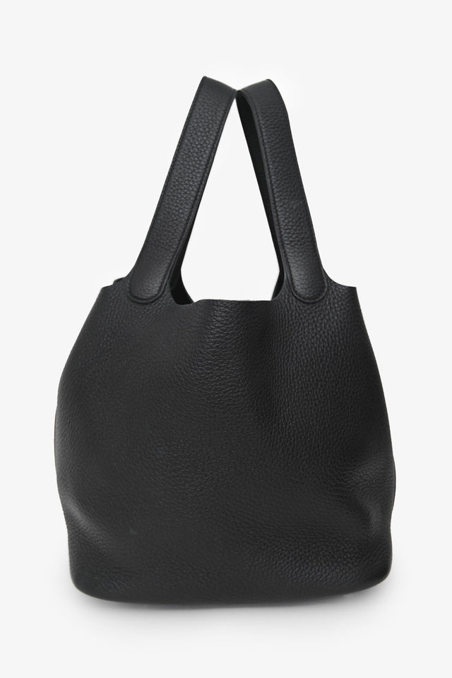 Hermes 2024 Black Clemence Picotin Lock 22 SHW