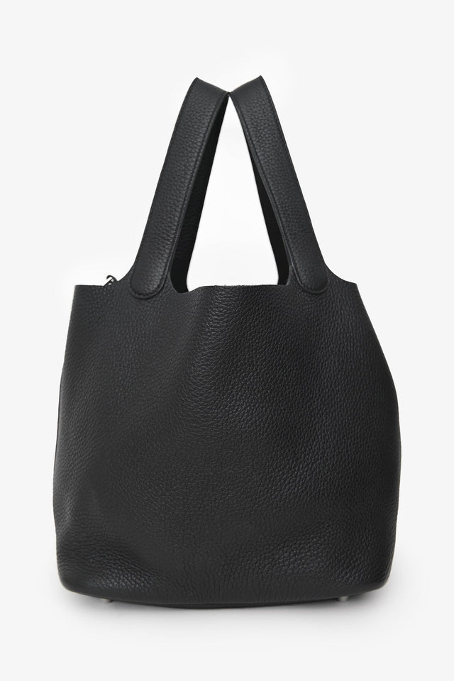 Hermes 2024 Black Clemence Picotin Lock 22 SHW