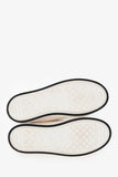Christian Dior Cream Frayed Canvas Platform Sneakers Size 37