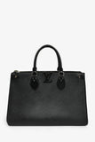 Louis Vuitton Black Epi Leather 'Grenelle' Tote Bag With Strap