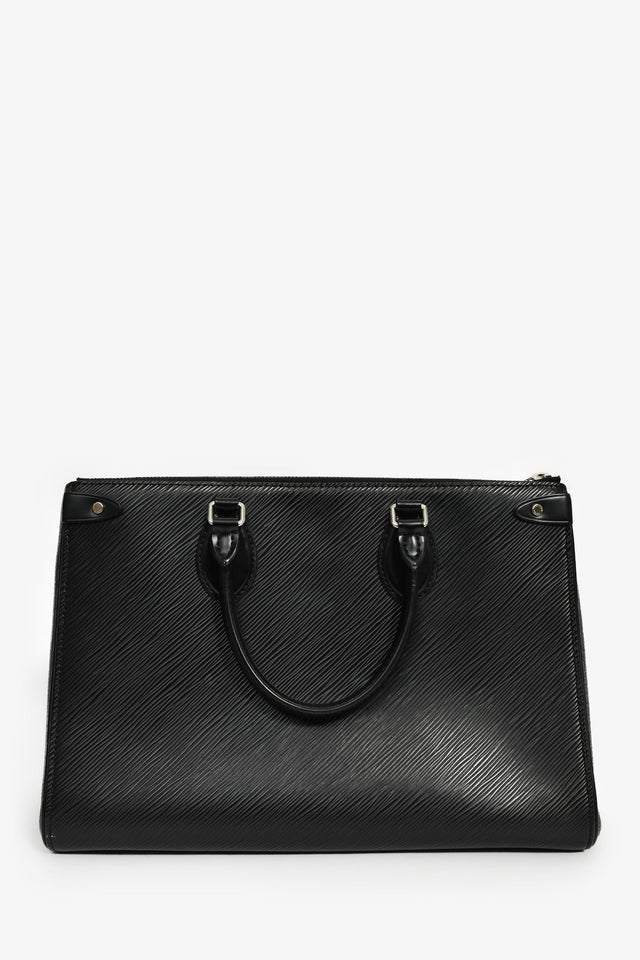 Louis Vuitton Black Epi Leather 'Grenelle' Tote Bag With Strap