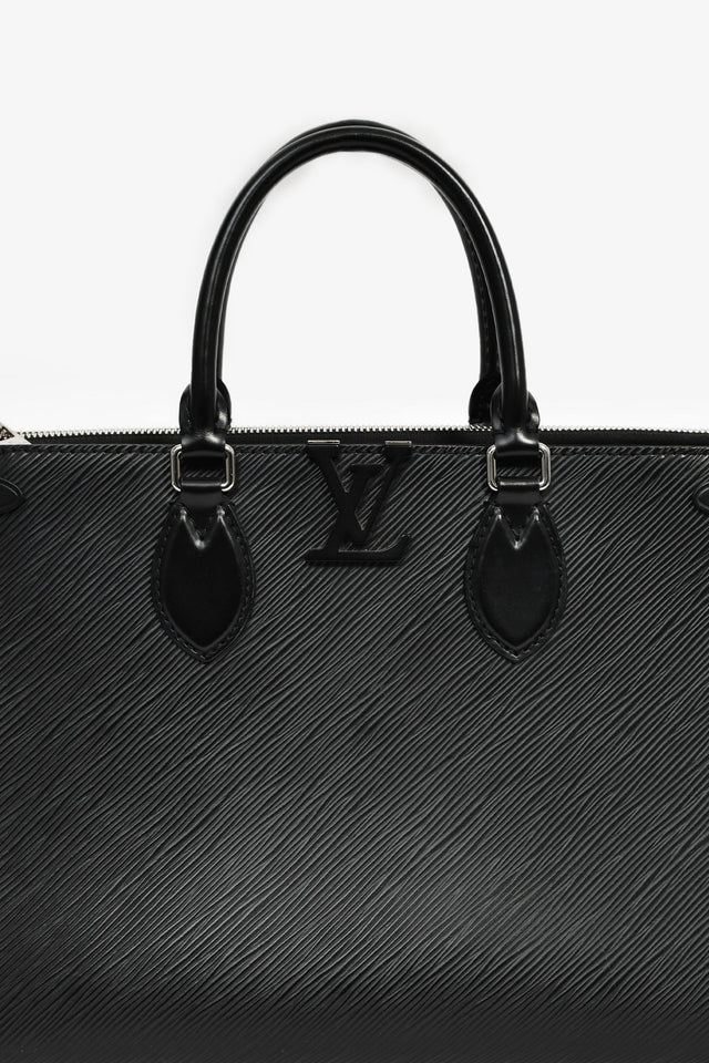 Louis Vuitton Black Epi Leather 'Grenelle' Tote Bag With Strap