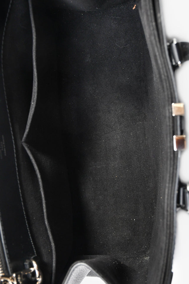 Louis Vuitton Black Epi Leather 'Grenelle' Tote Bag With Strap