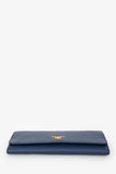 Prada 2013 Blue Saffiano Wallet On Chain