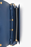 Prada 2013 Blue Saffiano Wallet On Chain