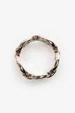 Hermes Sterling Silver Chaine D'ancre Enchainee Small Model Ring Size 49