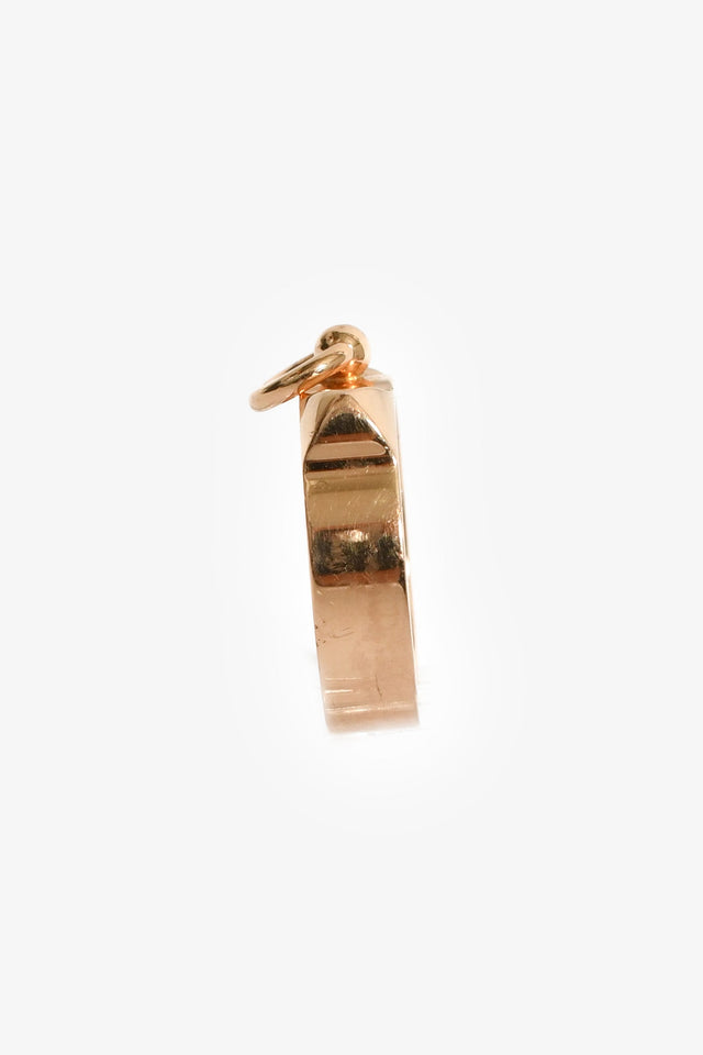 Hermes 18K Rose Gold 'Collier De Chien' Small Model Ring Size 50
